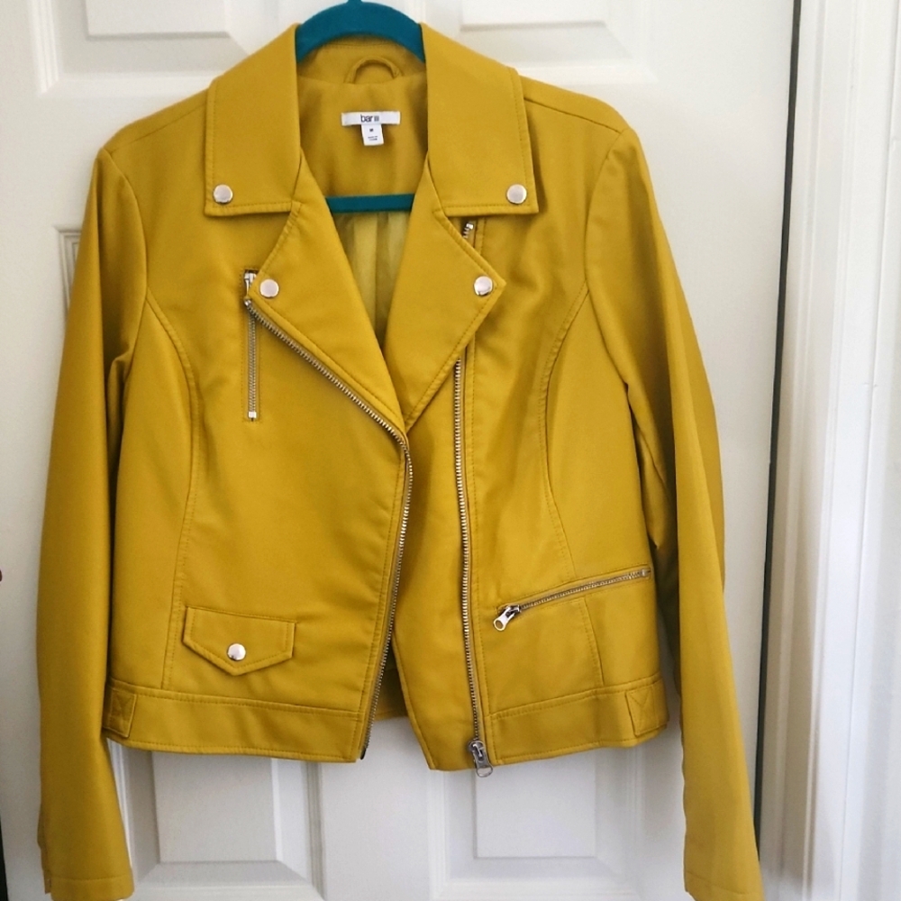 Mustard Yellow Motto Jacket